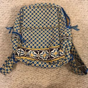 Vera Bradley blue riviera pattern backpack